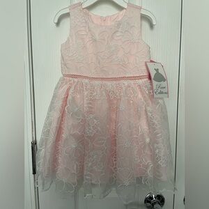 Rare Editions Blush Sleeveless A-Line Formal Dress. 3T. NWT.